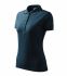 Women's polo shirt of dark blue color