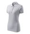 Women's polo shirt of dark blue color