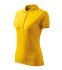 Women's polo shirt of dark blue color