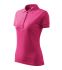 Women's polo shirt of dark blue color