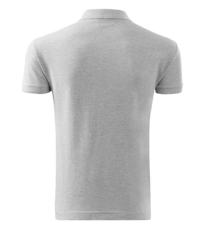 Футболка поло чоловіча сіра Malfini Cotton 100 %  170 г/м²