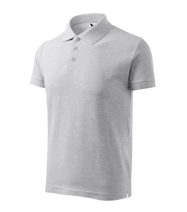 Футболка поло чоловіча сіра Malfini Cotton 100 %  170 г/м²