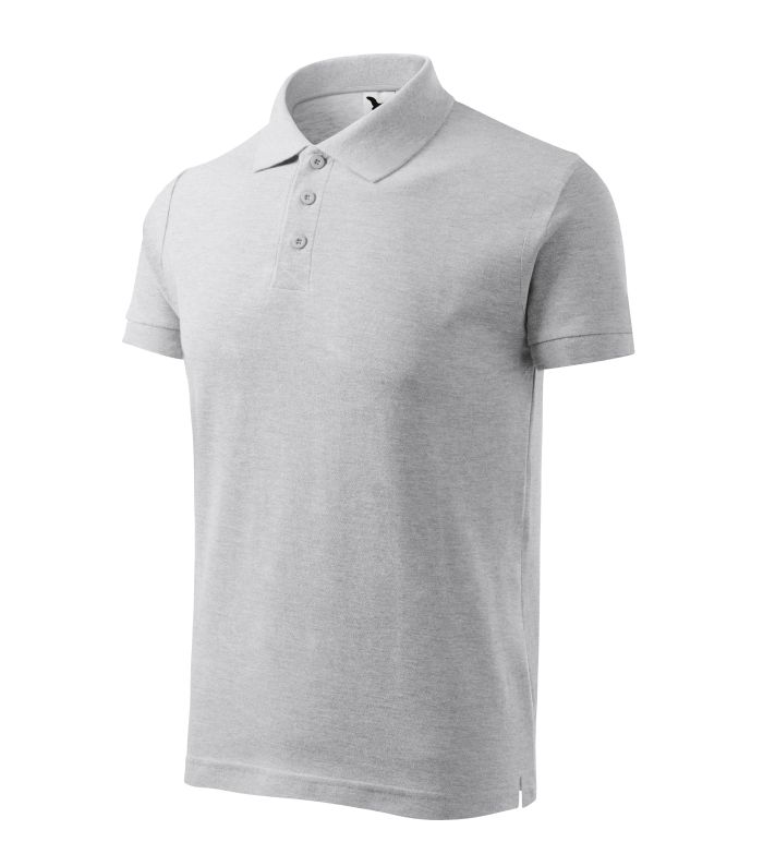 Футболка поло чоловіча сіра Malfini Cotton 100 %  170 г/м²