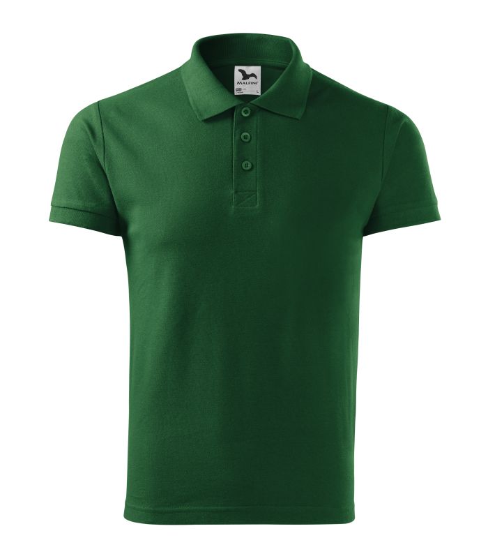 Футболка поло чоловіча зелена Malfini Cotton 100 %  170 г/м²