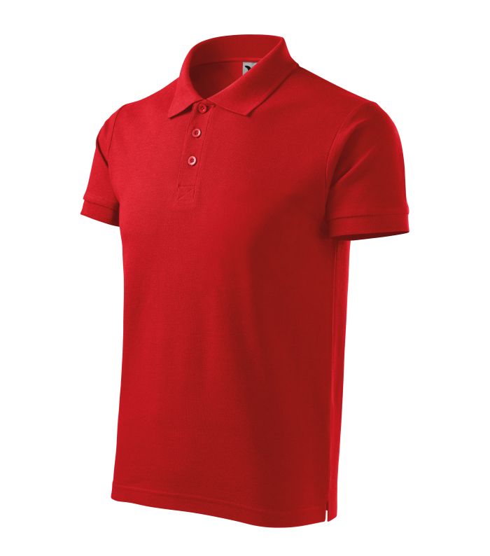 Футболка поло чоловіча червона Malfini Cotton 100 %  170 г/м²