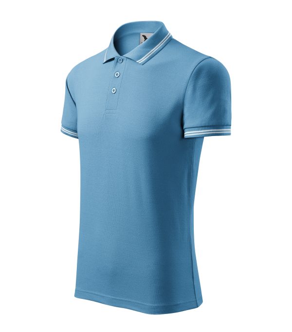 Футболка поло чоловіча блакитна Malfini 219  Urban 200 г/м²