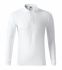 White long-sleeved polo shirt