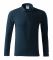 Поло з довгим рукавом синього кольору