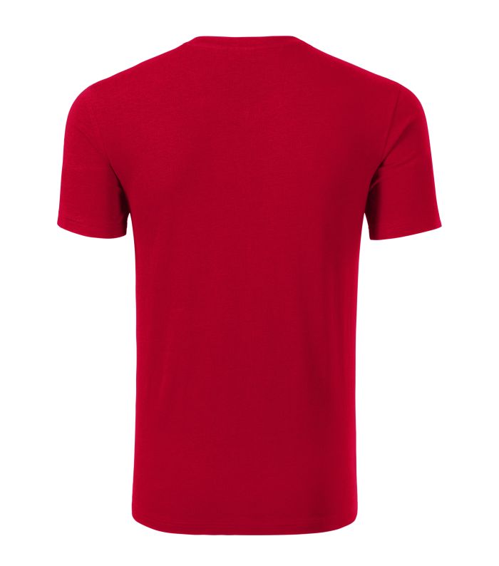 Футболка чоловіча червоного кольору V-neck