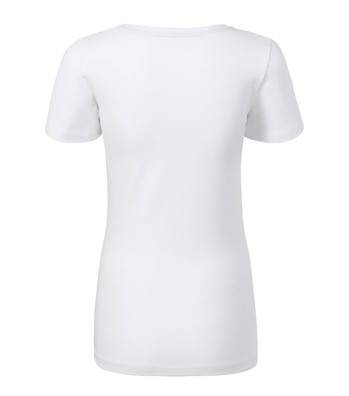 Футболка жіноча білого кольору V-neck