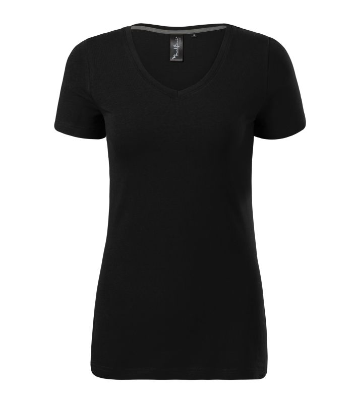 Футболка жіноча чорного кольору V-neck
