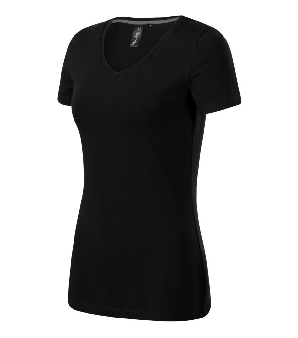 Футболка жіноча чорного кольору V-neck