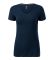 Футболка жіноча синього кольору V-neck