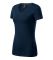 Футболка жіноча синього кольору V-neck