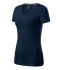Футболка жіноча синього кольору V-neck