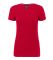 Футболка жіноча червоного кольору V-neck