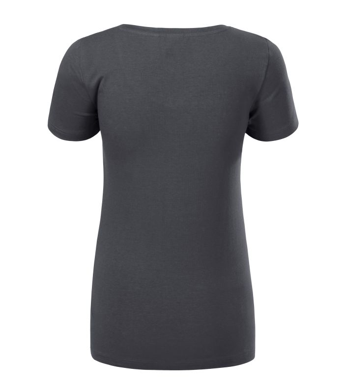 Футболка жіноча кольору графіт V-neck
