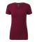 Футболка жіноча бордового кольору V-neck